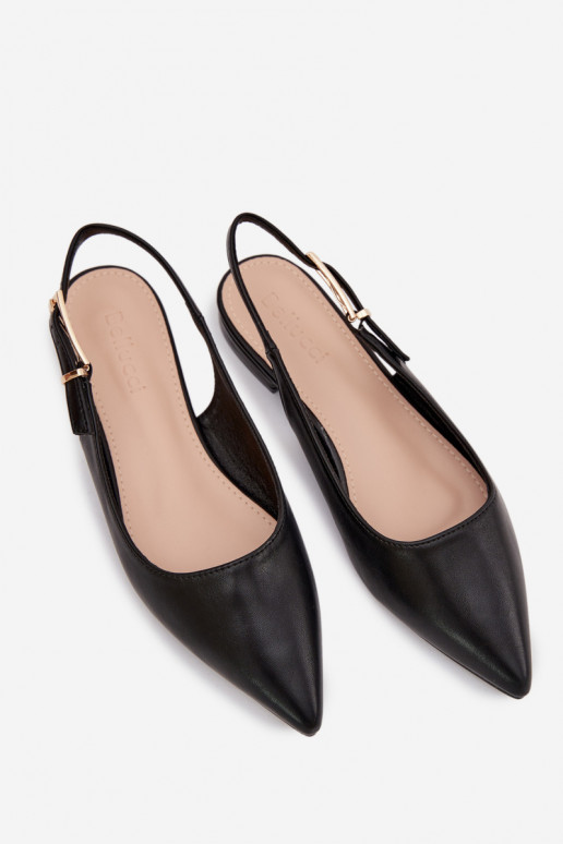 bailarinas con hebillas doradas de color negro Iverelle