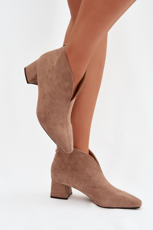 Botas de mujer reloj Con costura beige Darlisse