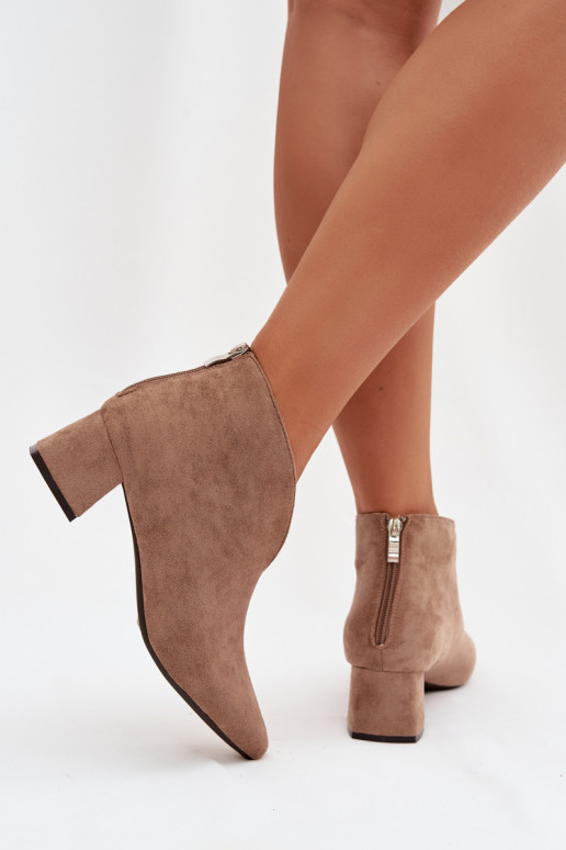 Botas de mujer reloj Con costura beige Darlisse