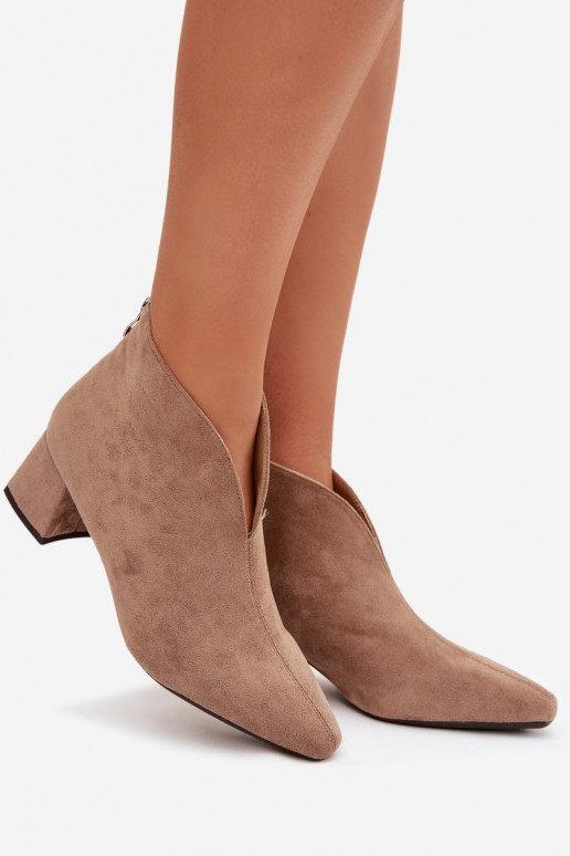 Botas de mujer reloj Con costura beige Darlisse