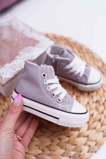 Zapatos infantiles con suela. color gris Filemon