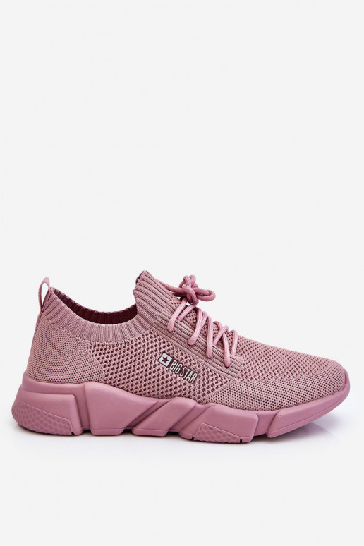 Femenino  Zapatillas modelo zapatos. Memory Foam System Big Star JJ274266 color rosa