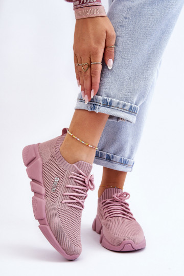 Femenino  Zapatillas modelo zapatos. Memory Foam System Big Star JJ274266 color rosa 2