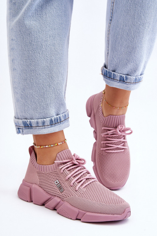 Femenino  Zapatillas modelo zapatos. Memory Foam System Big Star JJ274266 color rosa