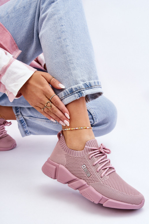 Femenino  Zapatillas modelo zapatos. Memory Foam System Big Star JJ274266 color rosa