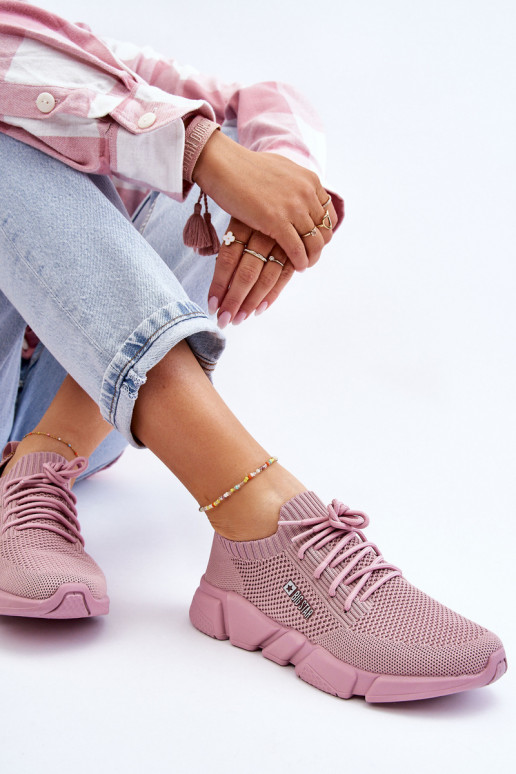 Femenino  Zapatillas modelo zapatos. Memory Foam System Big Star JJ274266 color rosa