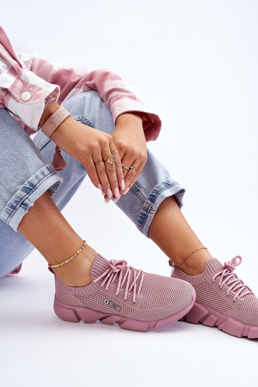 Femenino  Zapatillas modelo zapatos. Memory Foam System Big Star JJ274266 color rosa