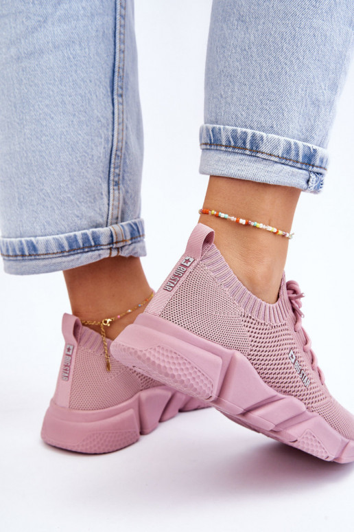 Femenino  Zapatillas modelo zapatos. Memory Foam System Big Star JJ274266 color rosa