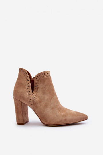 Botas con tacones altos Separar beige Kerestia