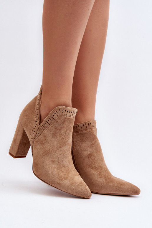 Botas con tacones altos Separar beige Kerestia