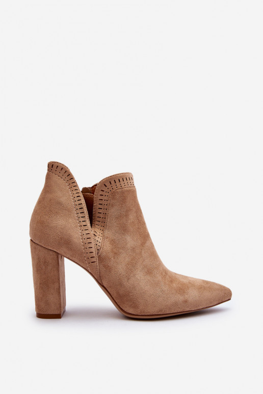 Botas con tacones altos Separar beige Kerestia