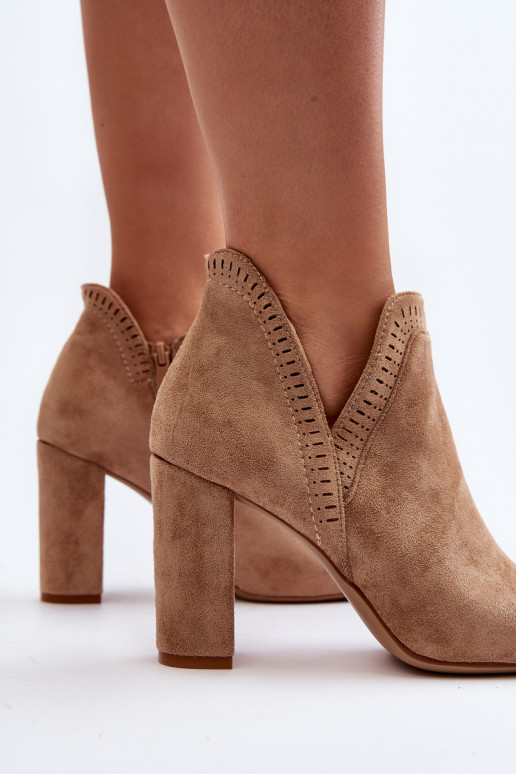 Botas con tacones altos Separar beige Kerestia