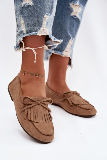 Mocasines de mujer con borlas color marrón Janelisse 2