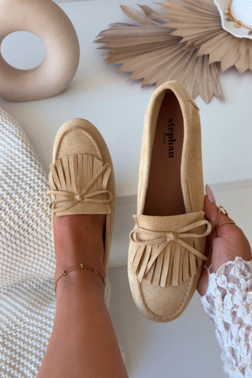 Mocasines de mujer con borlas color amarillo Janelisse