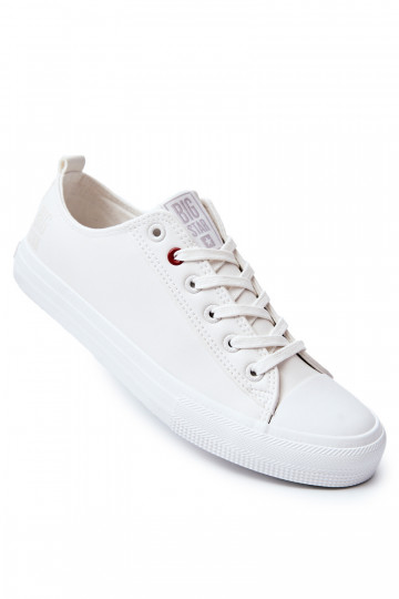 Zapatillas de piel para hombre. BIG STAR JJ174006 el color blanco