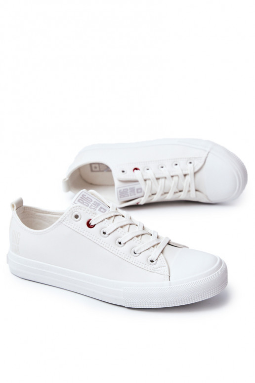 Zapatillas de piel para hombre. BIG STAR JJ174006 el color blanco