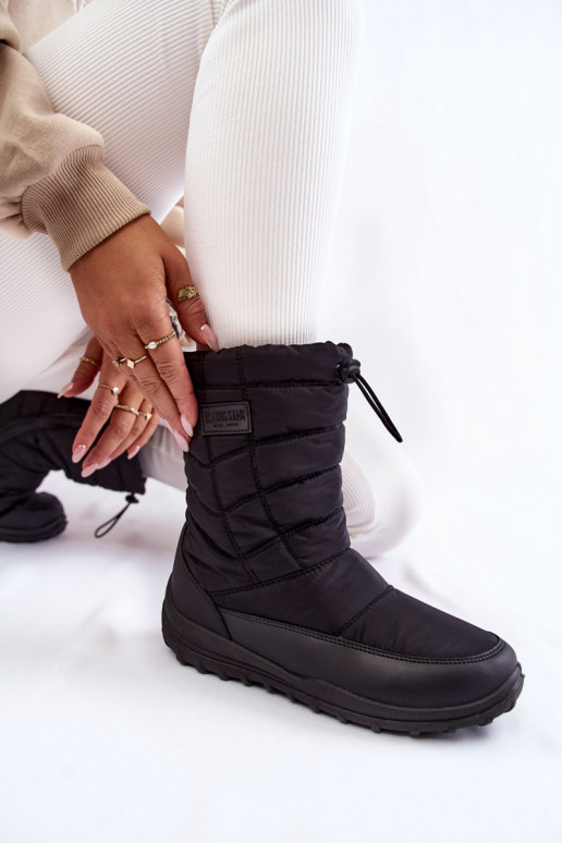 Femenino Alto calentamiento Botas de nieve Big Star KK274599 de color negro