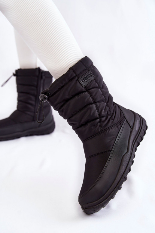 Femenino Alto calentamiento Botas de nieve Big Star KK274599 de color negro