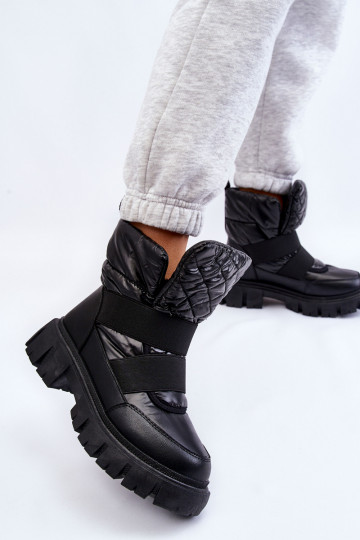 Botines de mujer con forro color negro Feritos