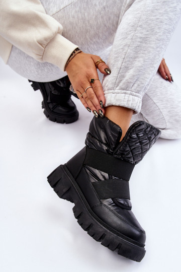 Botines de mujer con forro color negro Feritos 2