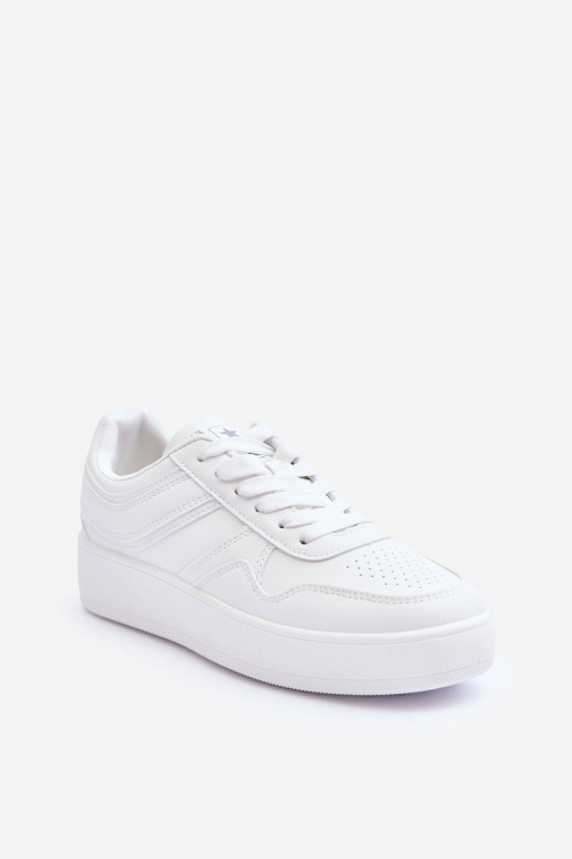 zapatillas Femenino con una plataforma el color blanco Pudina