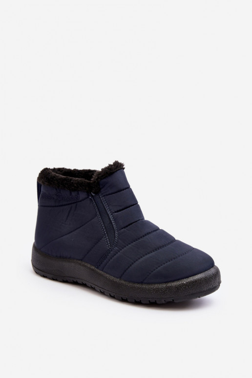calentamiento Mujer baja Botas de nieve azul oscuro Enmore