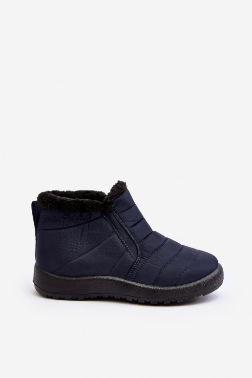 calentamiento Mujer baja Botas de nieve azul oscuro Enmore