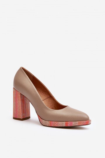 Zapatos con tacones Laura Messi 2746 beige