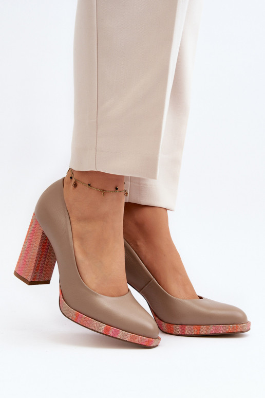 Zapatos con tacones Laura Messi 2746 beige