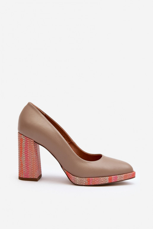 Zapatos con tacones Laura Messi 2746 beige