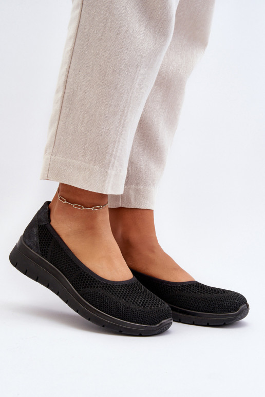 bailarinas con una plataforma I Koturnie de color negro Aviaba