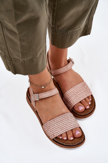 Sandalias de mujer Con Trenza a pasarku Inblu GS000050 color rosa