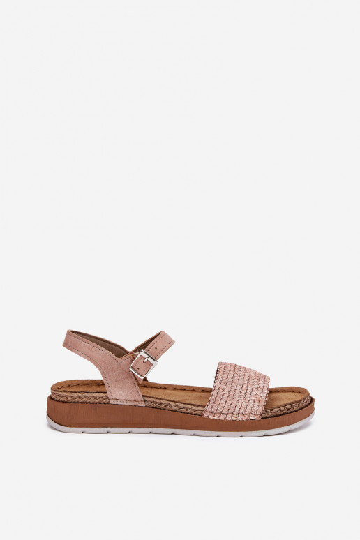 Sandalias de mujer Con Trenza a pasarku Inblu GS000050 color rosa