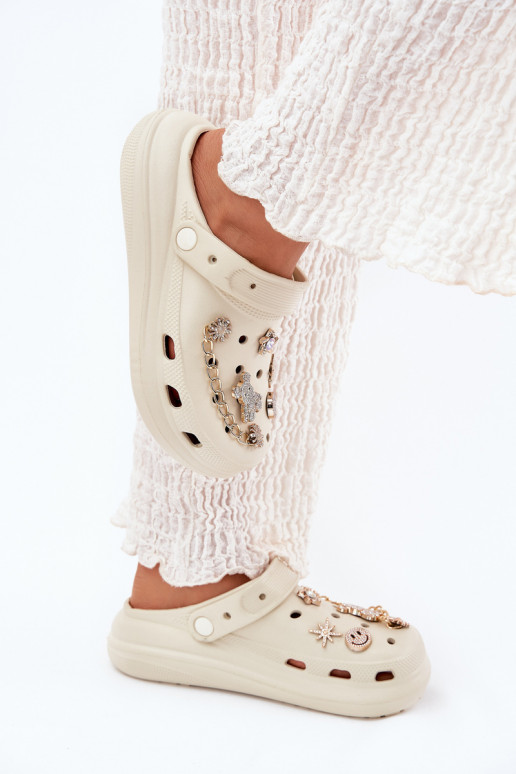 Zapatillas ligeras zapatillas de mujerPrzypinkami beige Linaviela