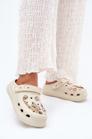 Zapatillas ligeras zapatillas de mujerPrzypinkami beige Linaviela 2