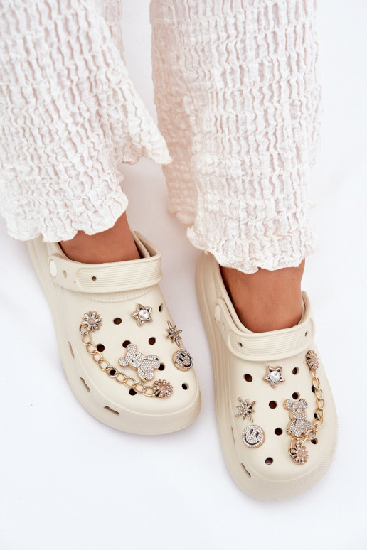 Zapatillas ligeras zapatillas de mujerPrzypinkami beige Linaviela