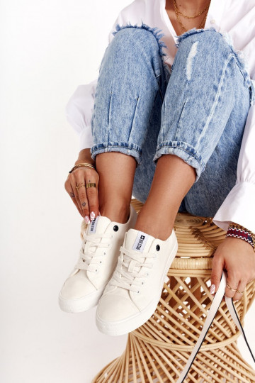 baja de las mujeres zapatos casuales Big Star DD274451 el color blanco