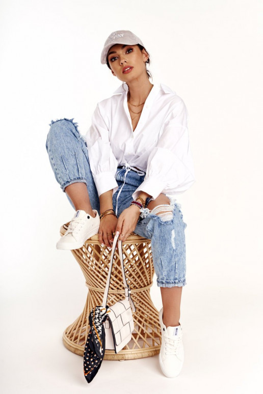 baja de las mujeres zapatos casuales Big Star DD274451 el color blanco