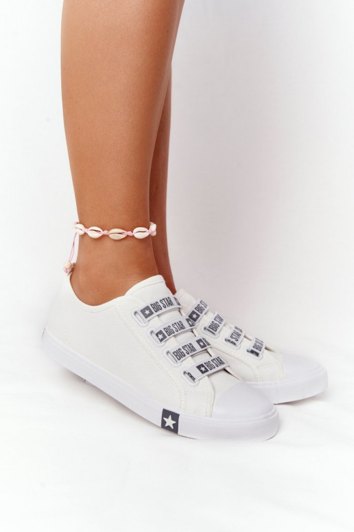Zapatos de mujer Con cordones BIG STAR HH274094 el color blanco