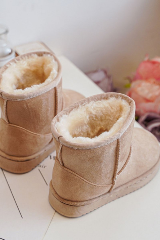 Botas de invierno cálidas para niños. beige Gooby