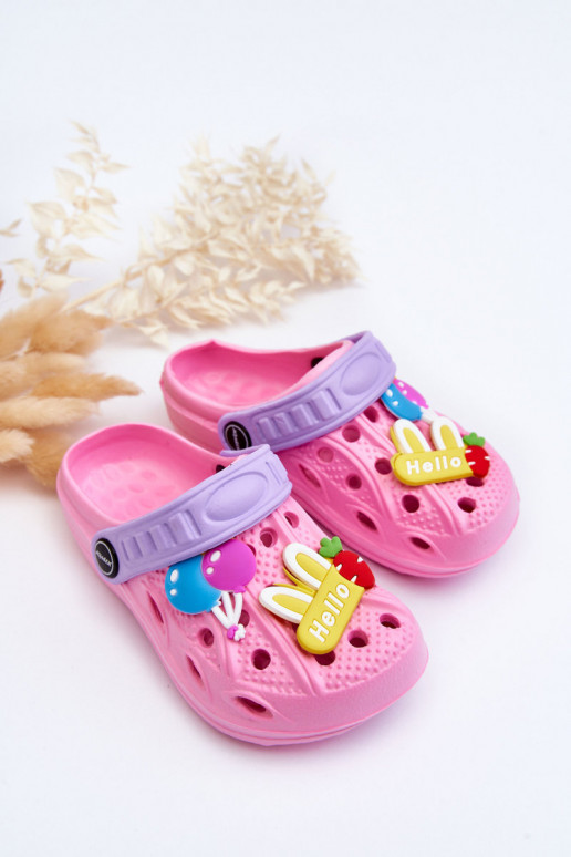 Infantil Zapatillas ligeras  cocodrilos Zapatillas color rosa SAeets