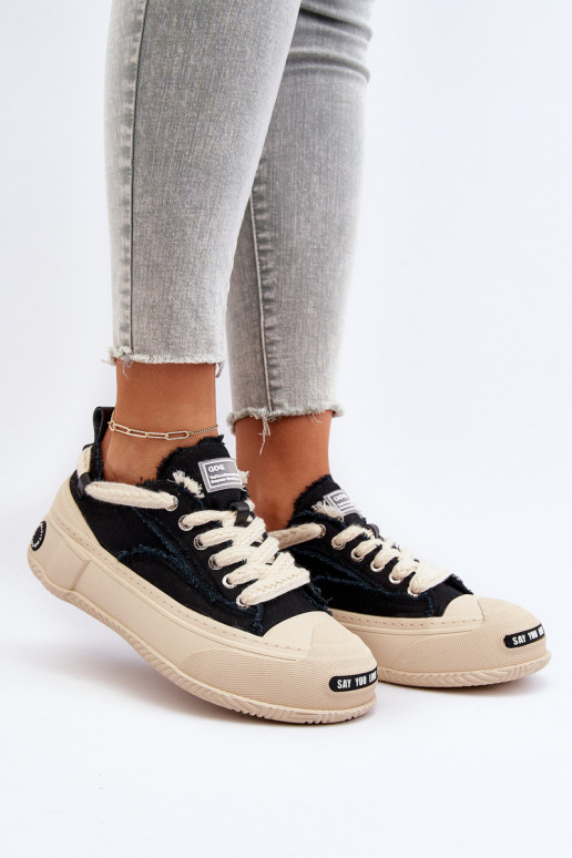 Femenino Zapatillas modelo zapatos. GOE NN2N4061 de color negro