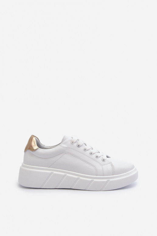 Piel Zapatillas modelo zapatos. Femenino con una plataforma el color blanco Danida