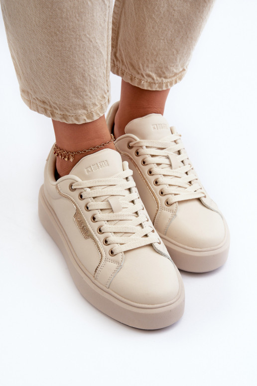 Zapatillas modelo zapatos. Femenino Big Star NN274334 Memory Foam System beige