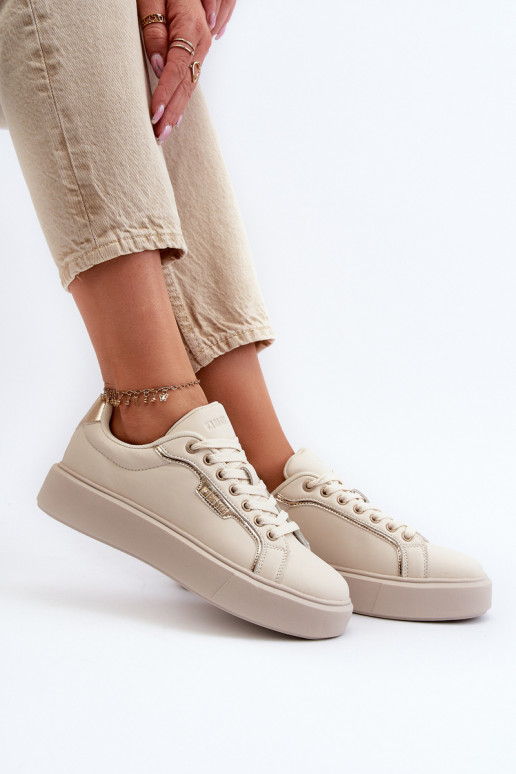 Zapatillas modelo zapatos. Femenino Big Star NN274334 Memory Foam System beige