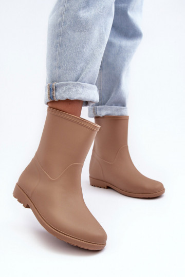 modelo clásico Femenino Un modelo convincente Botas de goma beige Solihia