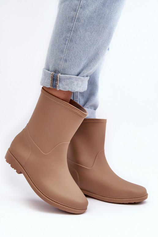 modelo clásico Femenino Un modelo convincente Botas de goma beige Solihia