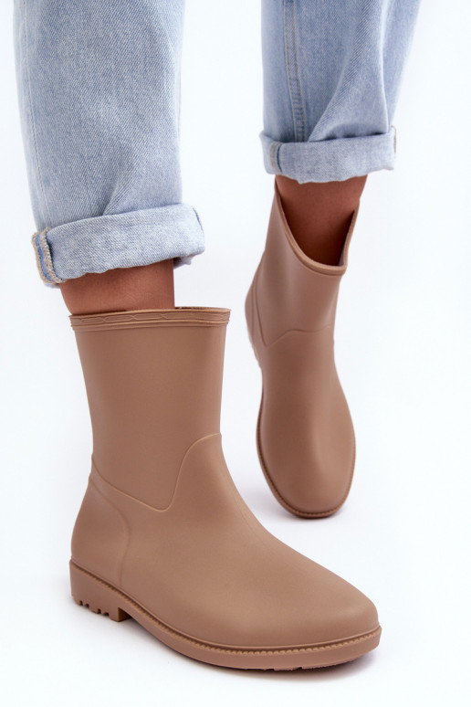 modelo clásico Femenino Un modelo convincente Botas de goma beige Solihia