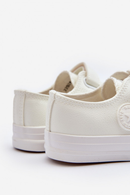 Piel Zapatos de ocio para niños. con sujetadores adhesivos el color blanco Delmara