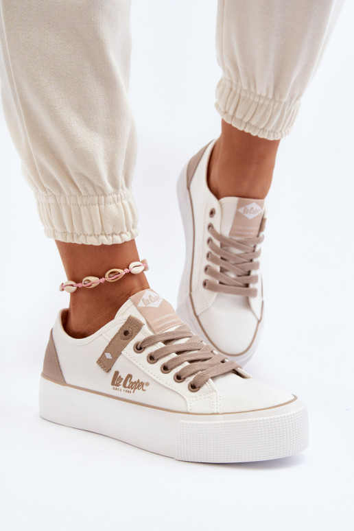  Zapatos de ocio Lee Cooper LCEN-24-31-2198 el color blanco